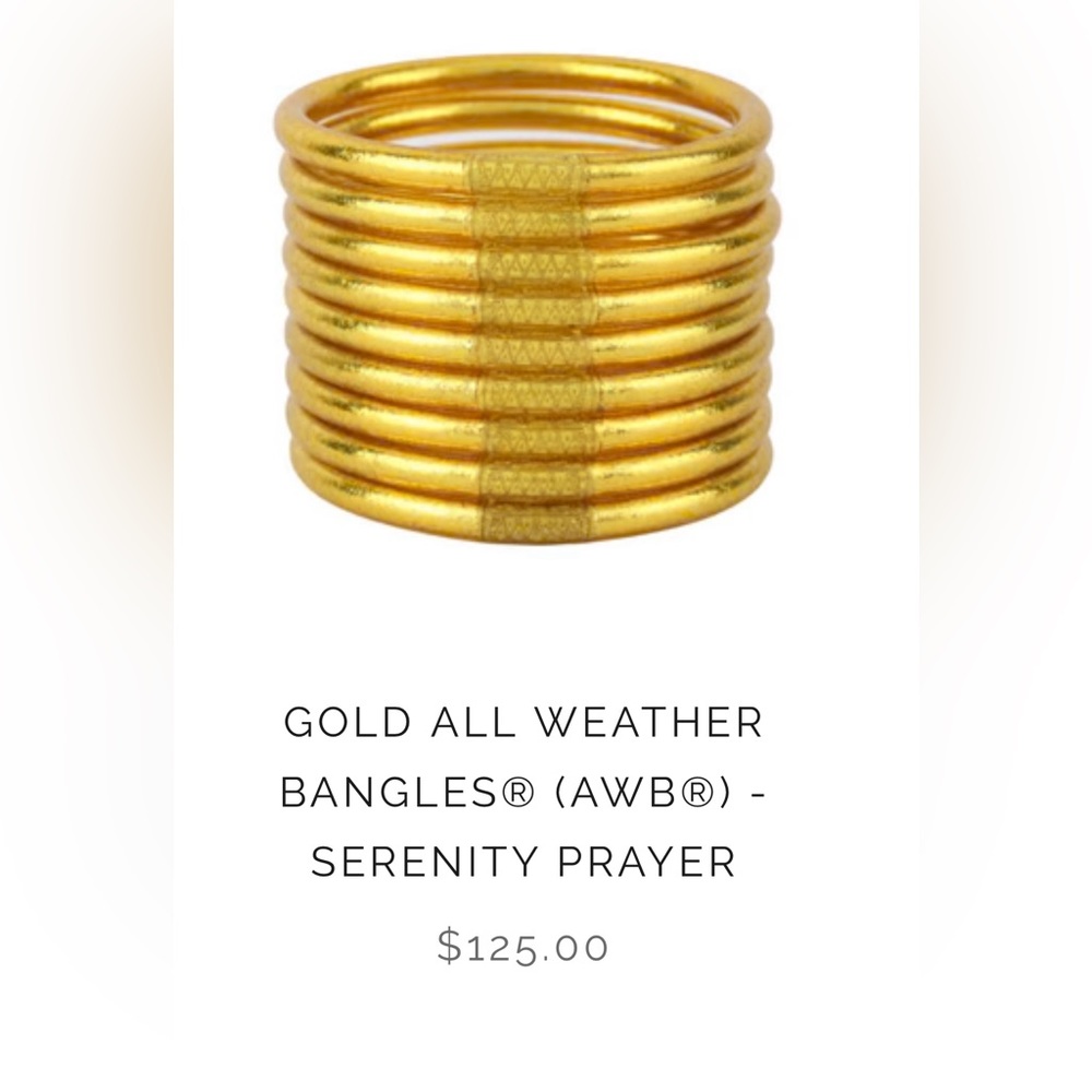 Budhagirl all weather bangles serenity set